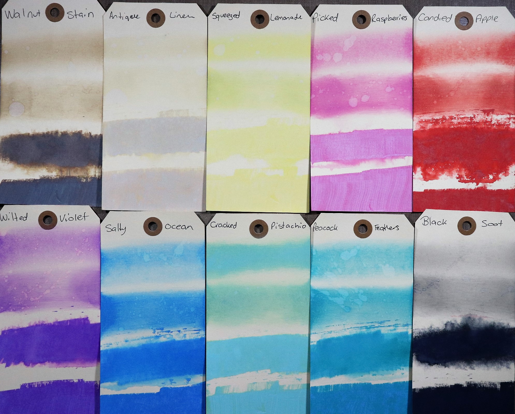 My First 10 Distress Oxide Swatches - Arty Crafty Alchemy